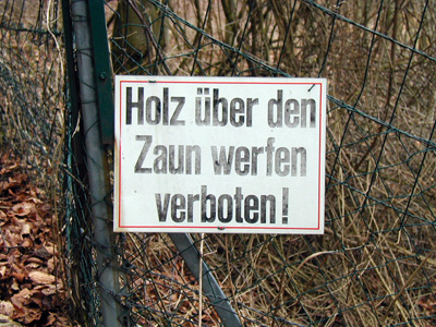 Vorschrift = vorschrift!